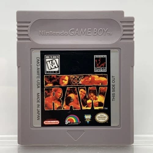 WWF Raw Nintendo Game Boy 1994 Cartridge Only, Tested
