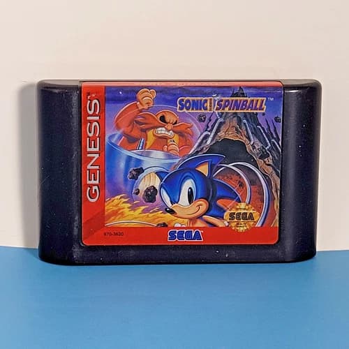 SONIC SPINBALL Sega Genesis game cartridge (Game Only) Authentic! Tested & Works