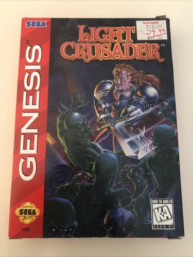 Light Crusader- Sega Genesis Boxed With Manual 1995 Tested Free Shipping
