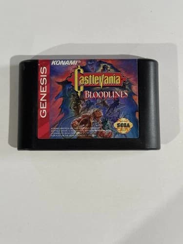 Castlevania: Bloodlines (Sega Genesis, 1994) Authentic Game Cartridge