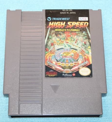 High Speed Pinball - Nintendo NES Video Game - Tested & Working Authentic