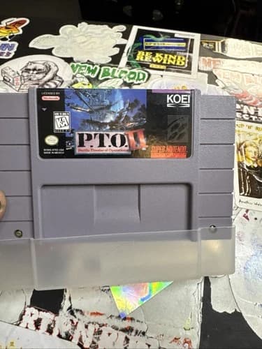 PTO Pacific Theater of Operations - Super Nintendo SNES Cartridge Only