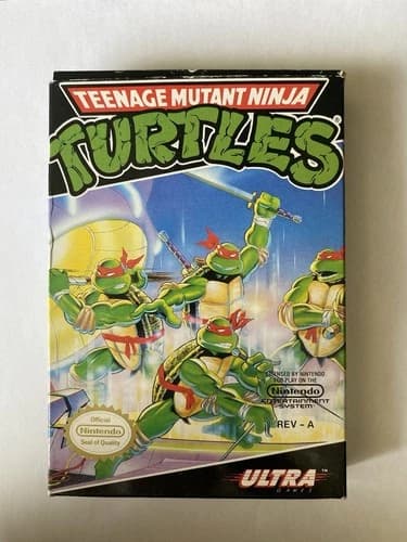 Teenage Mutant Ninja Turtles (Nintendo NES, 1989) Complete CIB