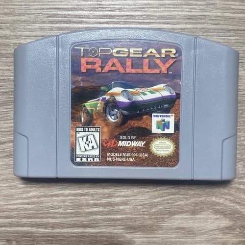 Top Gear Rally N64 (Nintendo 64, 1997) - Cartridge Only, Tested & Authentic!