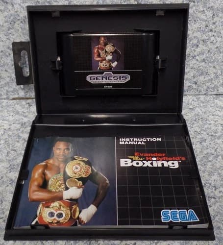 Video Game SEGA Genesis Evander Holyfield's "Real Deal" Boxing Cartridge