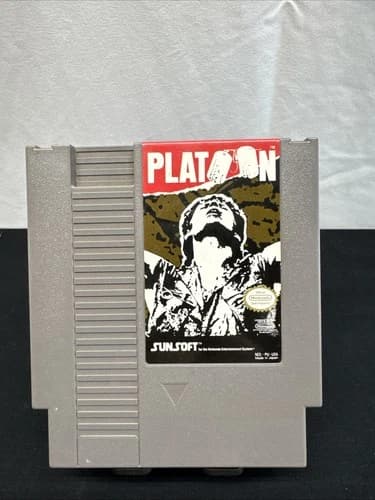 Platoon (Nintendo Entertainment System, 1988) - Tested! Works!