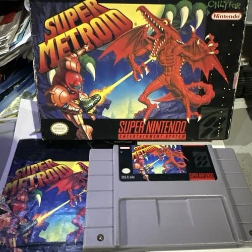 Super Nintendo Super Metroid SNES Authentic Tested Complete CIB Battery Saves