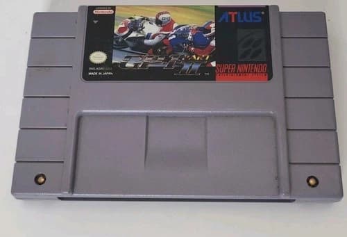 Super Nintendo GP-1 Part II -Racing SNES Atlus Cartridge Only