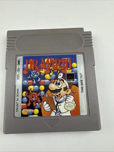 Dr. Mario (Nintendo Game Boy, 1990) Authentic -TESTED-