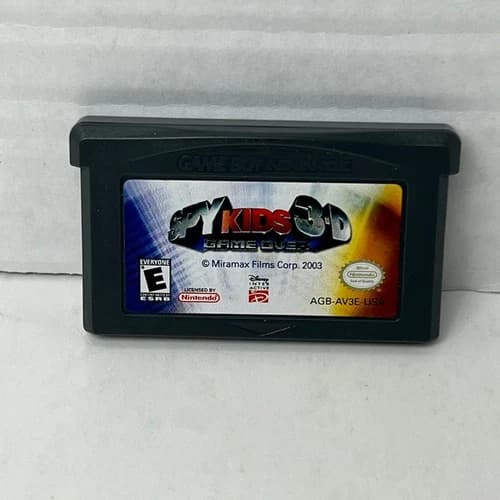 Spy Kids 3-D Game Over Game Boy Advance GBA Video Game Cartridge