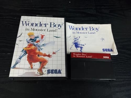 Wonder Boy in Monster Land for Sega Master System COMPLETE In Case Great Shape