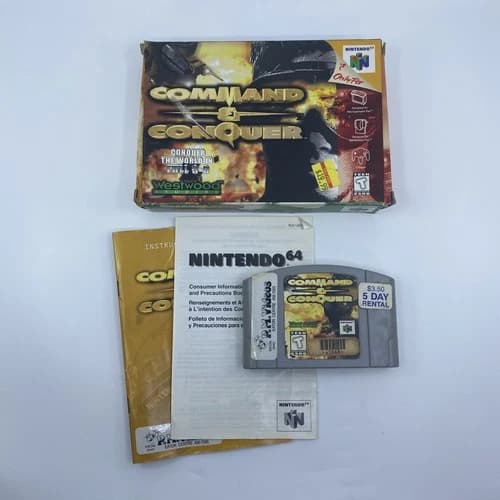 Command & Conquer (Nintendo 64, 1999) N64 Complete In Box CIB Tested & Working