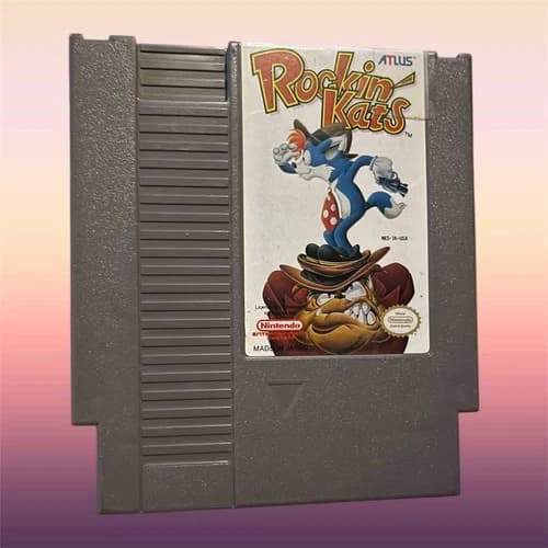 Rockin' Kats (Nintendo NES, 1991) ATLUS Tested Authentic Blockbuster