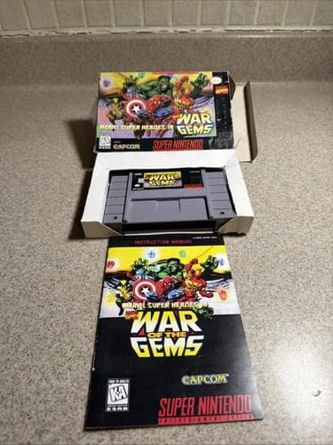 Marvel Super Heroes: War of the Gems Nintendo SNES Cib