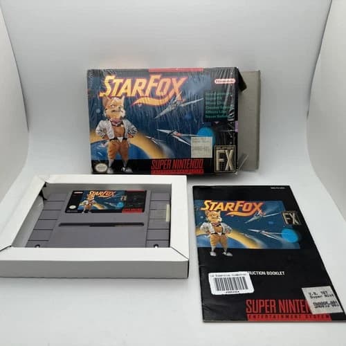 Star Fox SNES 1993 Nintendo CIB with Manual And Box Original Plastic
