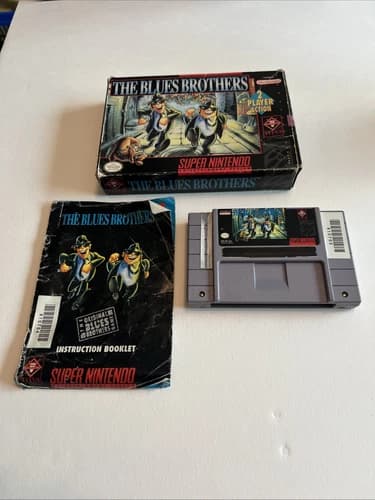 The Blues Brothers (SNES Super Nintendo) CIB Complete Authentic - Free Ship!
