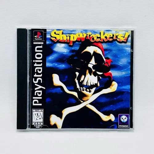 Shipwreckers PS1 Sony PlayStation 1 Black Label TESTED