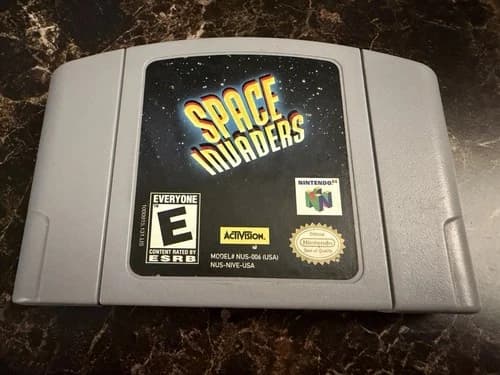 Space Invaders (Nintendo 64, 1999) Tested Authentic N64