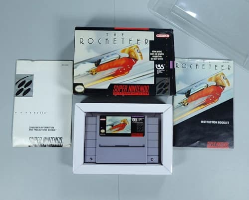 The Rocketeer (Super Nintendo SNES, 1991) CIB w Original Box Manual Tested