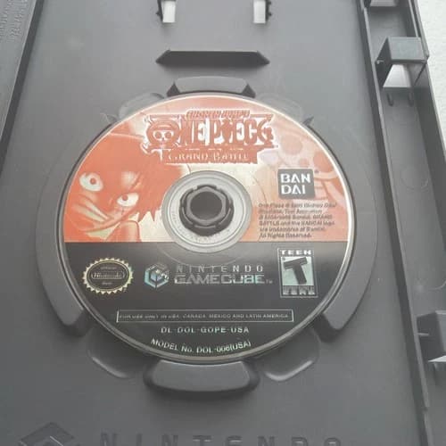 One Piece: Grand Battle (Nintendo GameCube, 2005) Disc Only Bandai Tested!!