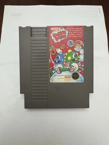 Bubble Bobble (Nintendo Entertainment System, 1985) NES Authentic