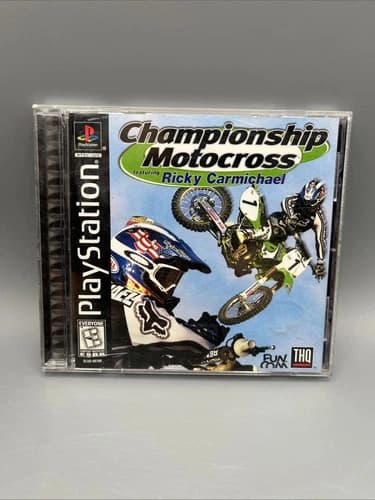 Championship Motocross Featuring Ricky Carmichael PlayStation 1 PS1 CIB Tested