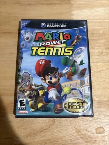 Nintendo Mario Power Tennis GameCube CIB Case Disc Manual 2004 TESTED Works