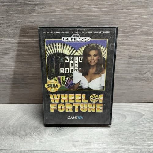 Wheel of Fortune Sega Genesis Video Game Complete in Box