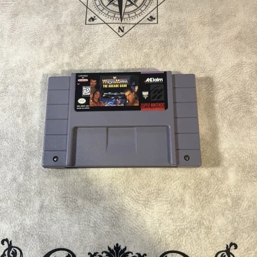 WWF WrestleMania: The Arcade Game (Super Nintendo SNES) Cartridge only