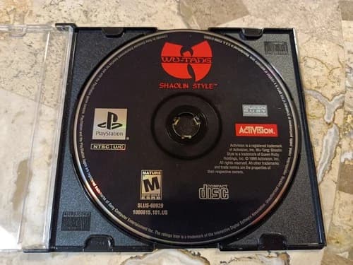 WU-TANG SHAOLIN STYLE ✨Playstation PS1✨ USA Nice Disc-Only Tested Wutang Rare!
