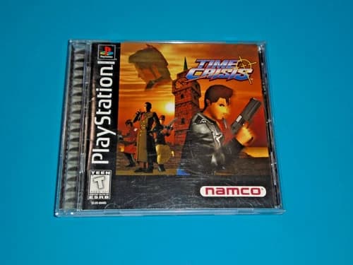 Time Crisis (Sony PlayStation 1 PS1 1996) Complete CIB Registration NICE!