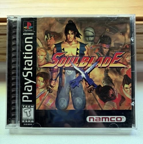 Soul Blade PS1 Black Label Complete Tested Namco PlayStation