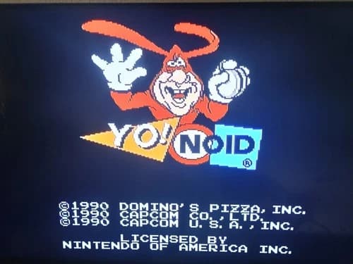 Original Nintendo NES Yo! Noid Video Game