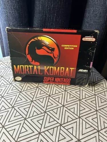 Mortal Kombat 1 Super Nintendo SNES 1993 Complete with Box and Instructions