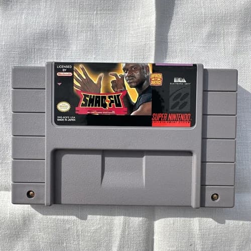 Shaq-Fu SNES Tested Authentic