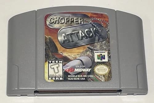 Chopper Attack - N64 Nintendo 64 - Authentic - Game Cartridge Only