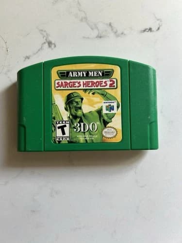 Army Men Sarge's Heroes 2 For Nintendo 64 N64 Tested Authentic