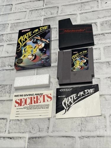 Skate or Die Nintendo Entertainment System NES Tested Complete CIB Video Game