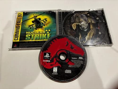 The Lost World Jurassic Park Playstation PS1 Complete CIB Holo-Cover