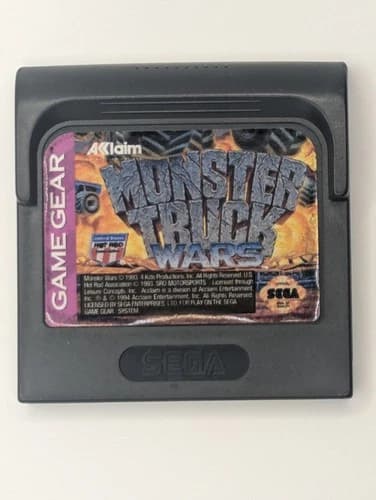 Monster Truck Wars - Sega Game Gear, Authentic OEM Cartridge, Next Day Shipping
