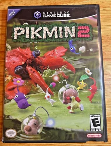 Pikmin 2 (Nintendo GameCube, 2004) CIB, Complete, Original Manual 9/10 condition