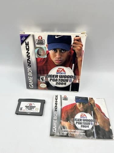 Gameboy Advance Tiger Woods PGA Tour 2004 Complete In Box CIB Game Boy GBA