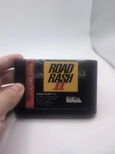 Road Rash II Sega Genesis Authentic Tested Working