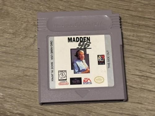Madden NFL 96 Nintendo Game Boy Cleaned & Tested Authentic