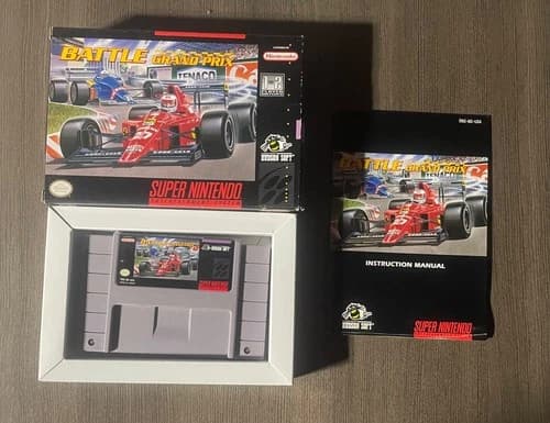 Battle Grand Prix (SNES) Super Nintendo CIB Complete in Box