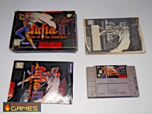Lufia II: Rise of the Sinistrals COMPLETE BOX - SUPER NINTENDO SNES - 128a