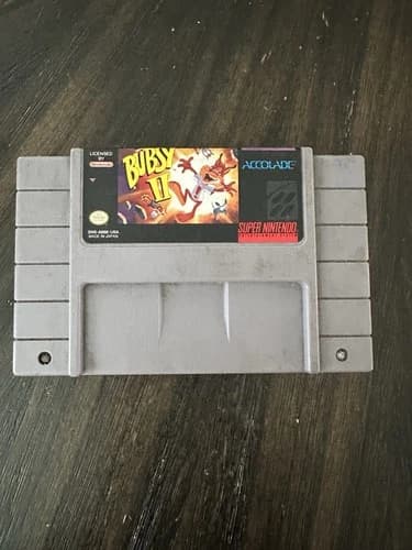 Super Nintendo SNES Game Only Bubsy II