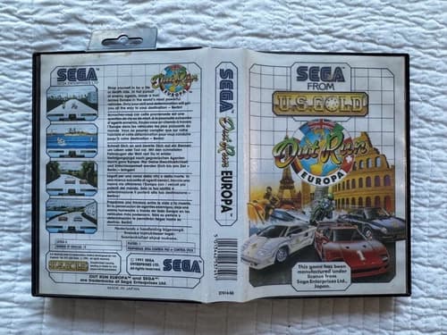 Master System Out Run Europa Game REGION FREE (Works on US Consoles)