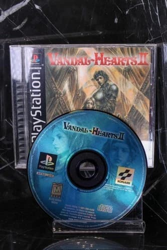 Vandal-Hearts II 2 Konami Sony Playstation 1 PS1 EX cond COMPLETE STUNNING