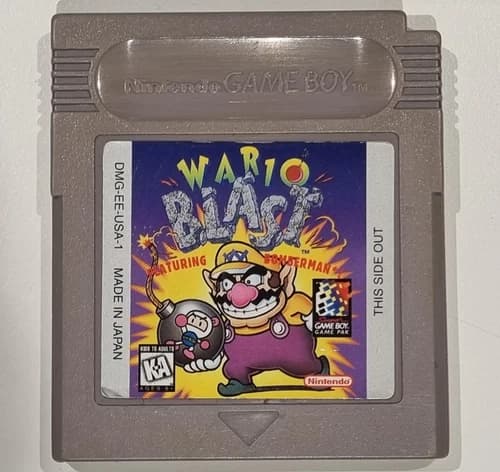 NINTENDO GAME BOY - WARIO BLAST Featuring Bomberman ( DMG-EE-USA-1 ) Gameboy
